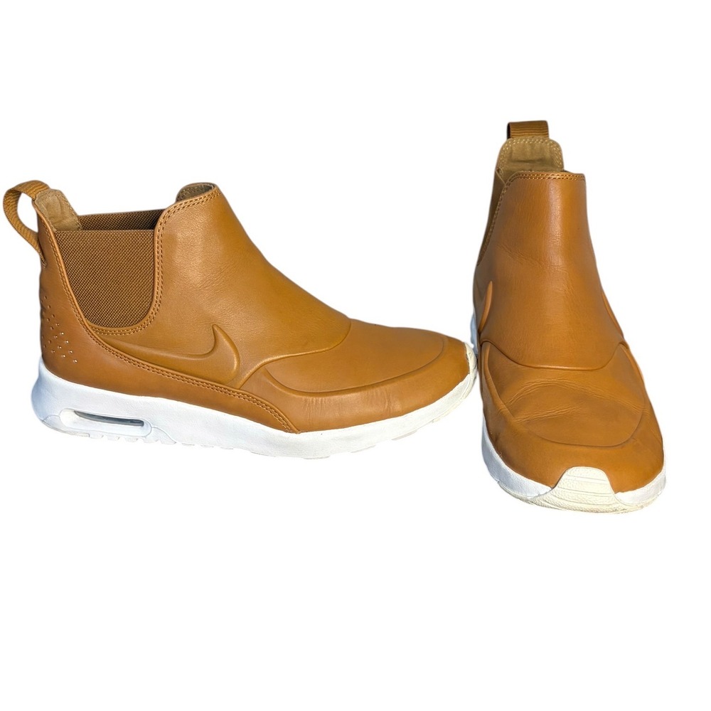 Nike Ale Brown Air Max Thea Mid Leather Chelsea Boot Women's Size 8.5